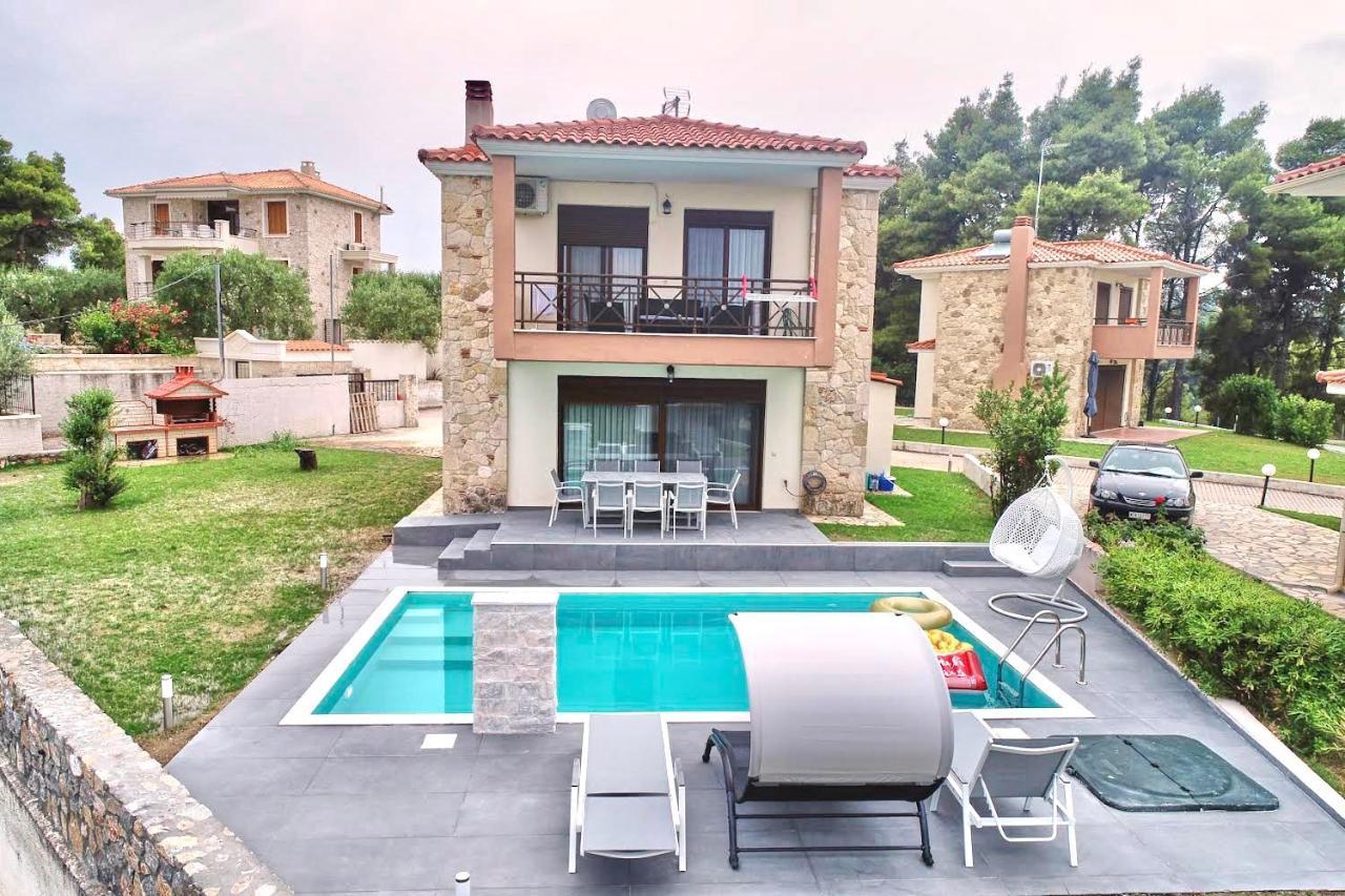 Earthy Boutique Luxurious House -Marble Luxury House Villa Paliouri Exteriör bild