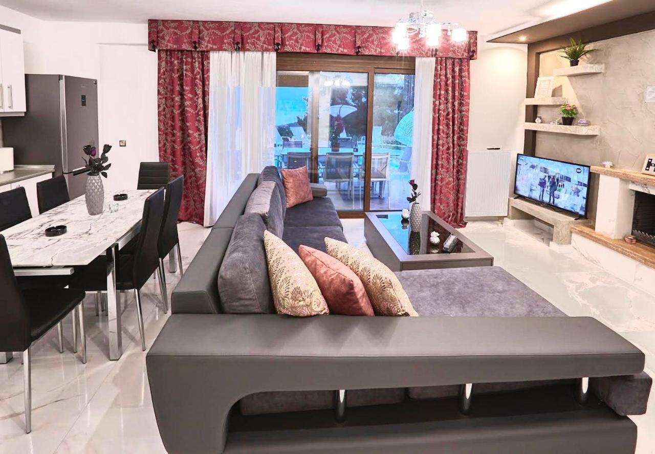 Earthy Boutique Luxurious House -Marble Luxury House Villa Paliouri Exteriör bild